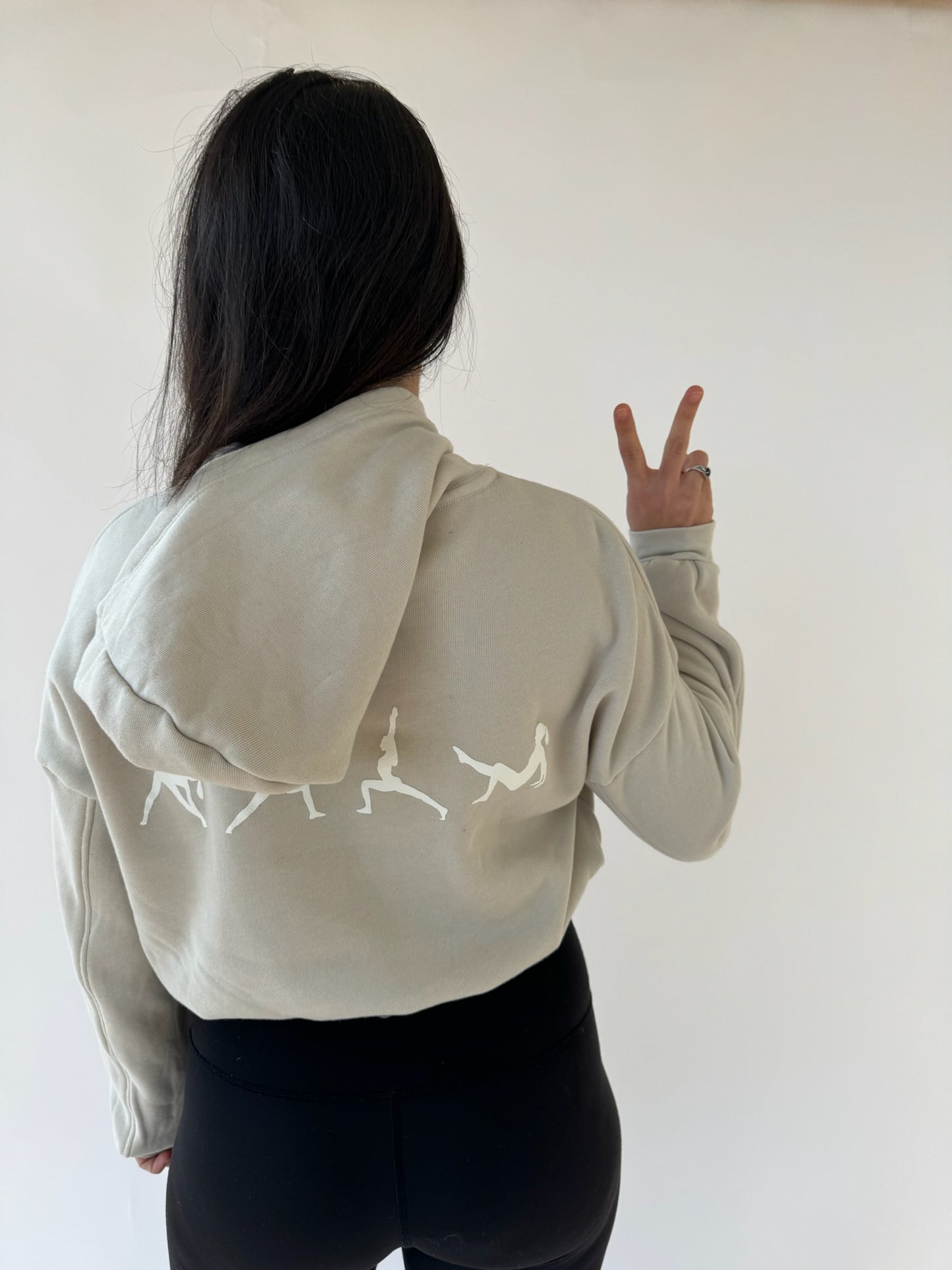 True40 Seamed Crop Hoodie