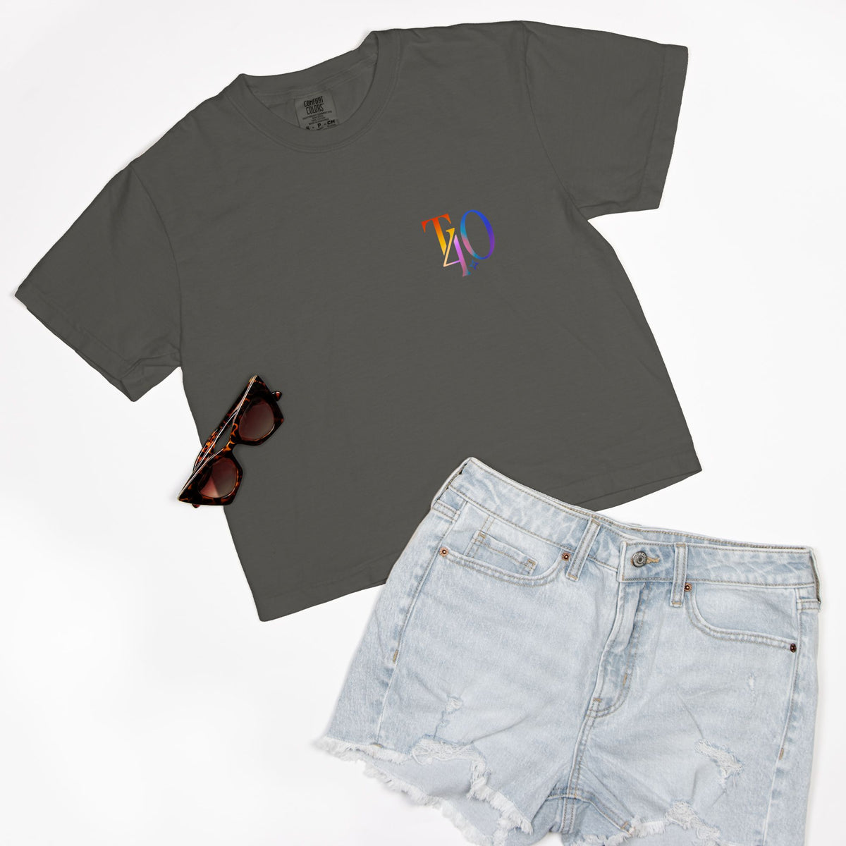 True40 Pride Boxy Crop Tee