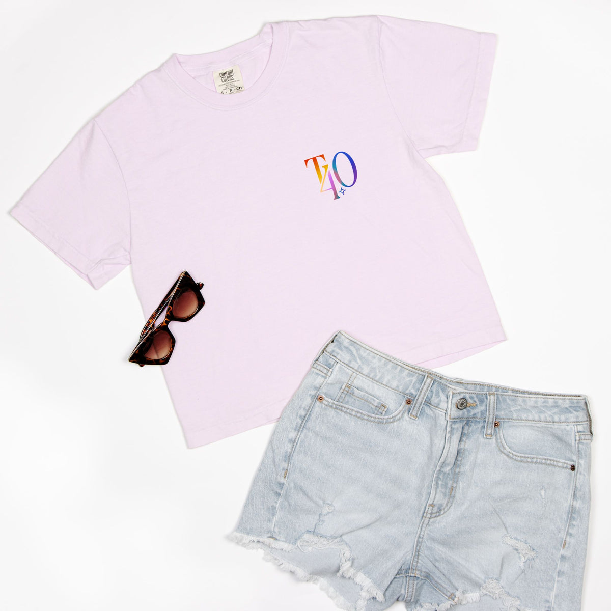 True40 Pride Boxy Crop Tee